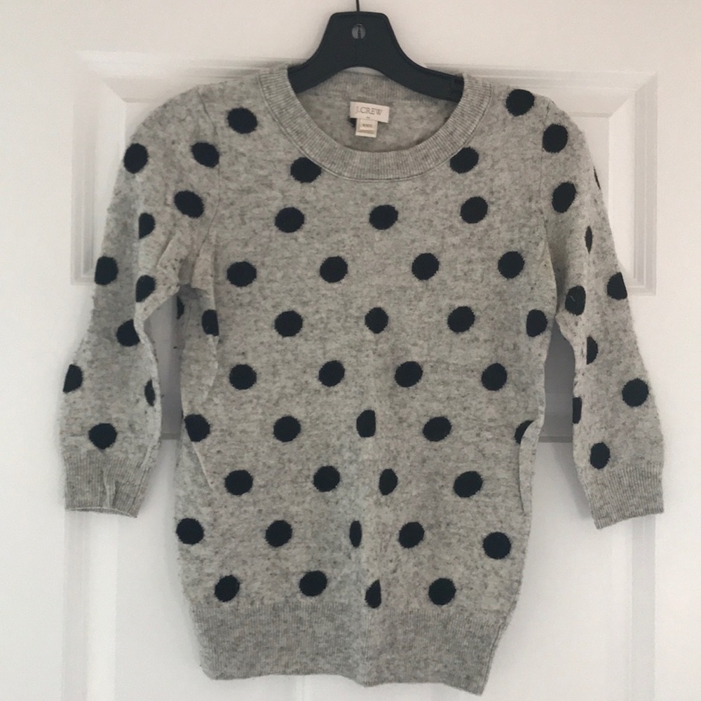 J. Crew polka dot sweater